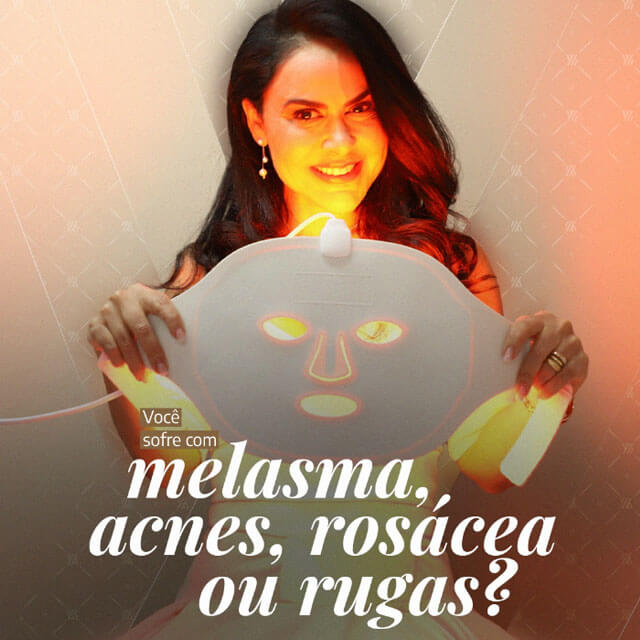 Você sofre com melasma, acnes, rosácea ou rugas?