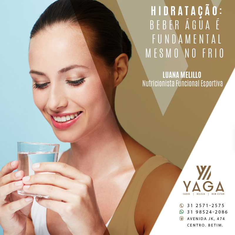 Hidratação – beber água é fundamental mesmo no frio