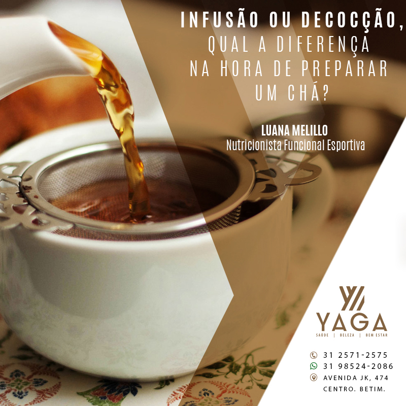 Infusão ou Decocção, qual a diferença na hora de preparar um chá?