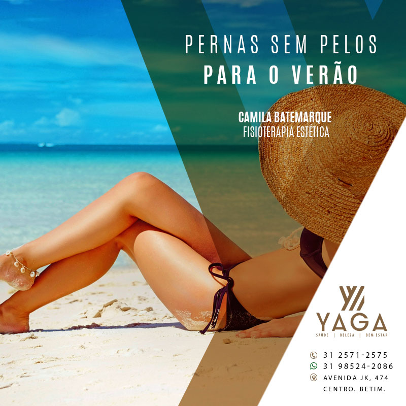 Pernas sem pelos para o verão