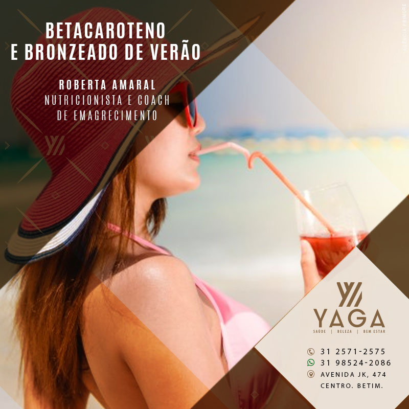 Betacaroteno e bronzeado de ver&atilde;o