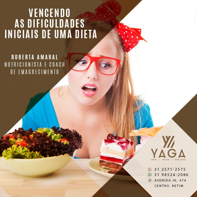 Vencendo as dificuldade iniciais de uma dieta