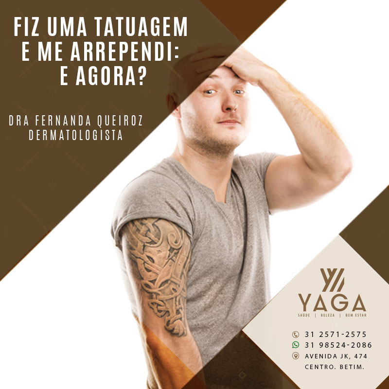 Fiz uma tatuagem e me arrependi: e agora?