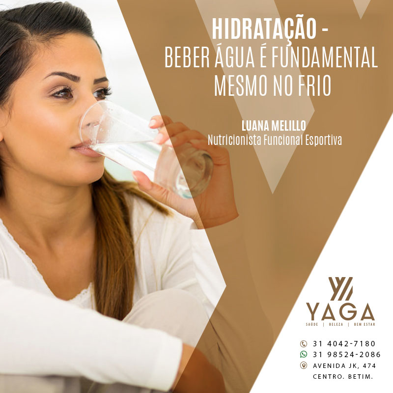 Hidrata&ccedil;&atilde;o &ndash; beber &aacute;gua &eacute; fundamental mesmo no frio