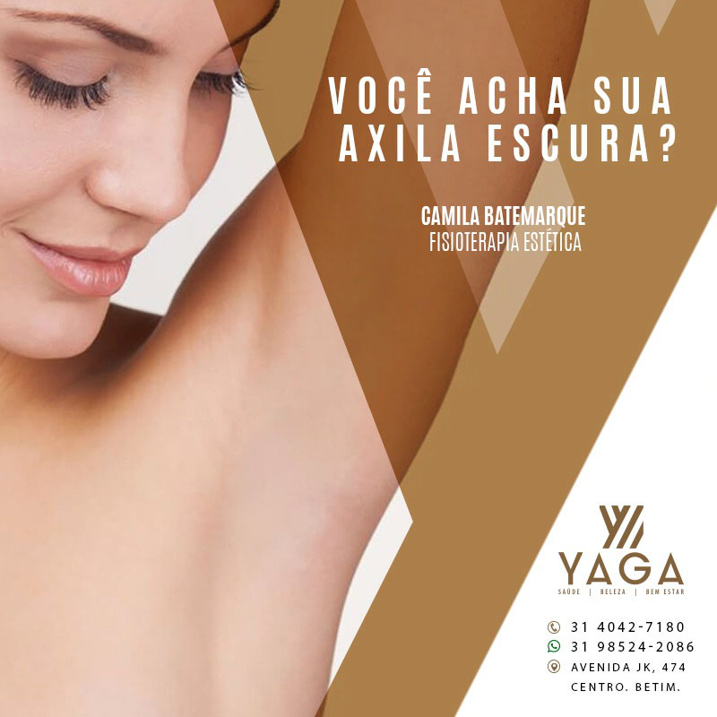 Você acha sua axila escura?