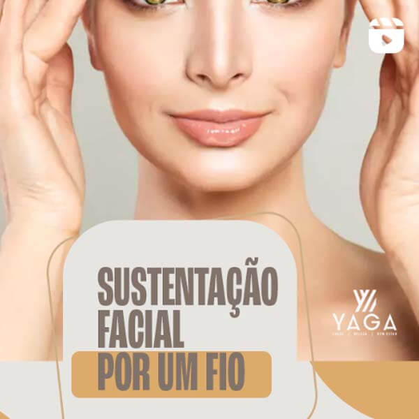 Sustentação facial por um fio